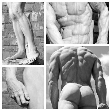 İnsan vücudunun sanat kolaj
