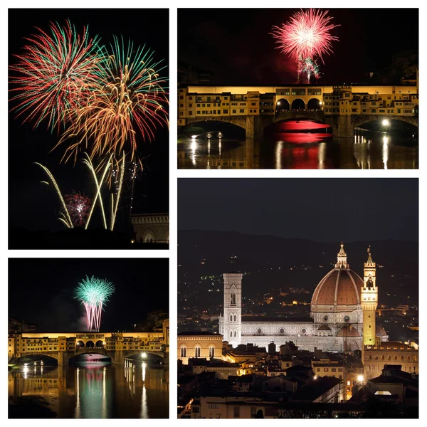 Florence feux d'artifice — Photo