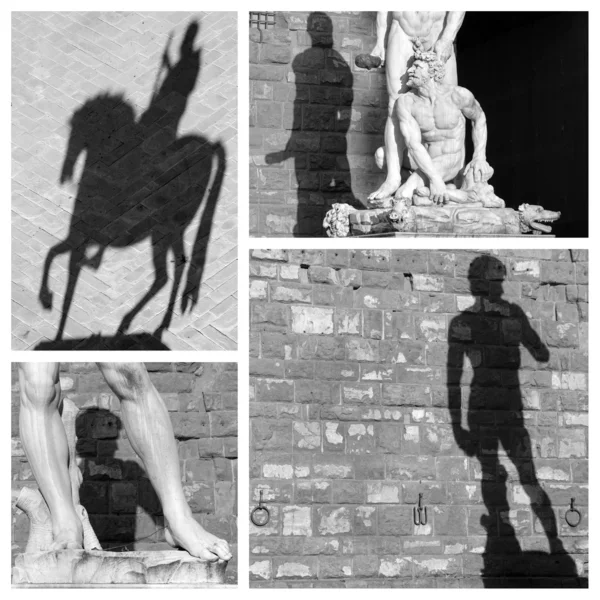 Piazza Signoria collage d'arte — Foto Stock