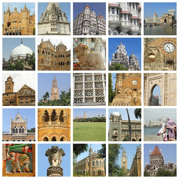 Collage de la ciudad de Mumbai — Foto de Stock