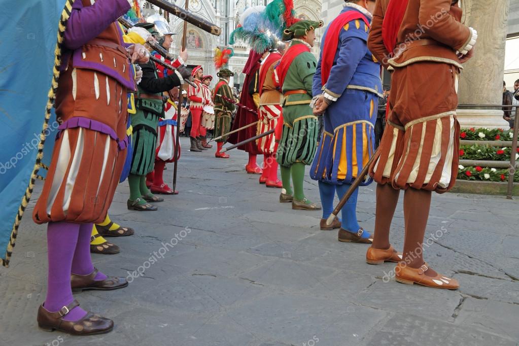 Corteo Storico in front of Duomo, Florenc Stock Editorial Photo