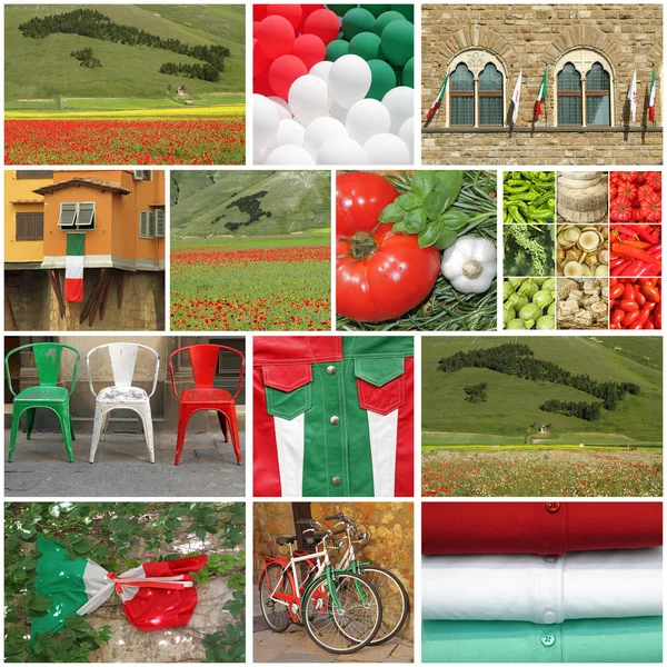 Collage orgullo italiano —  Fotos de Stock