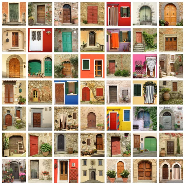 Old doors wallpaper — Stock Photo, Image