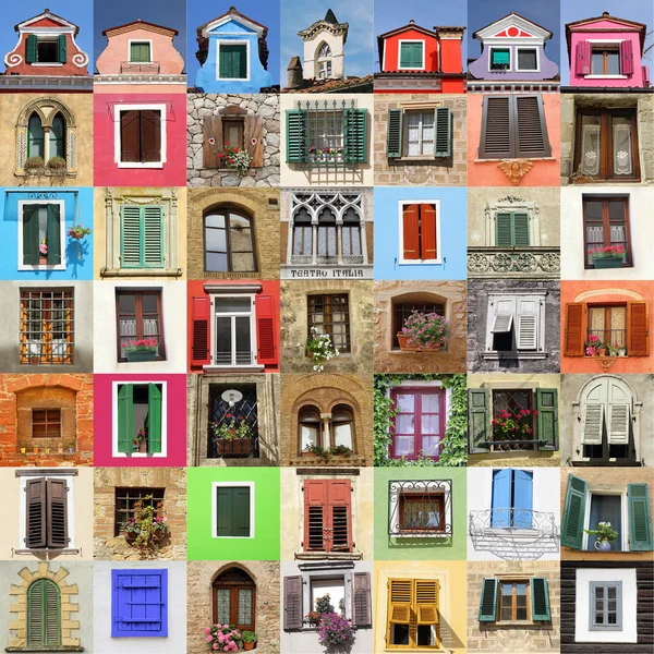 Beautiful old windows — Stock Photo, Image