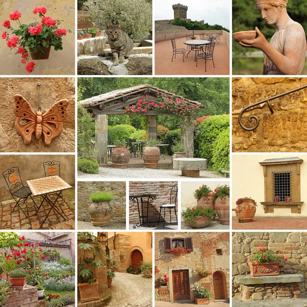 Beautiful tuscan style terrace — Stock Image Beautiful tuscan style terrace Stock Image