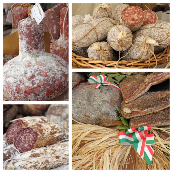 Italian butcher shop — Stock Photo, Image