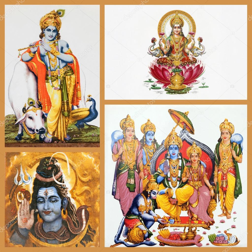 Hindu gods on tiles Stock Photo by ©Malgorzata_Kistryn 68175985