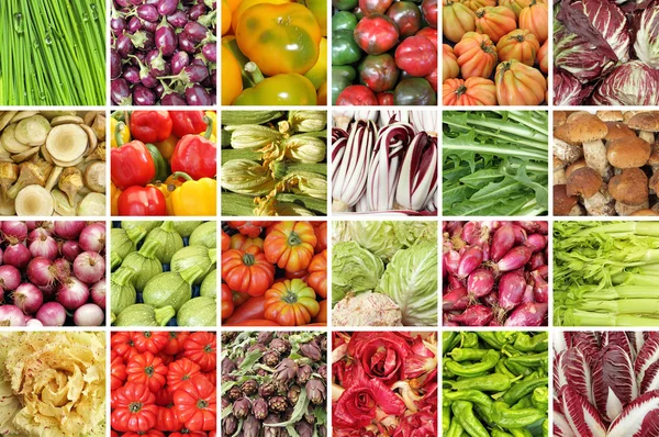 Afbeeldingen met verse groenten — Stockfoto