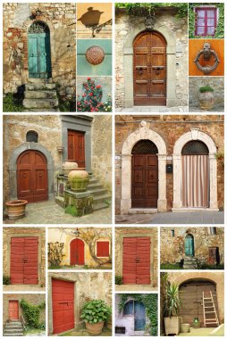 Çeşitli görüntülerin Toskana evi