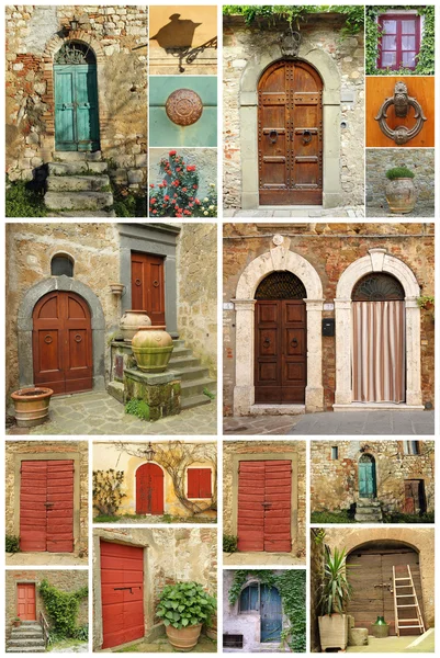 Tuscan house of various images — Stock Photo, Image