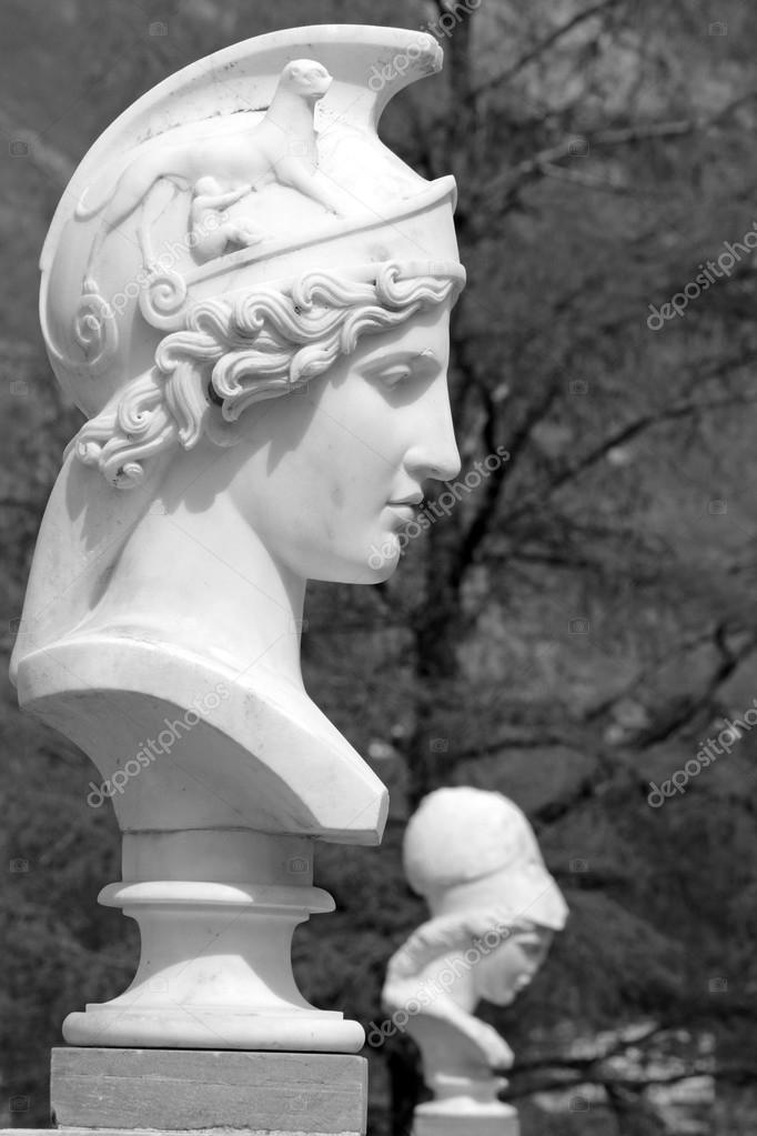 Bust of Athena in italian garden Stock Photo by ©Malgorzata_Kistryn