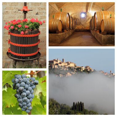 Montepulciano görüntülerden grup