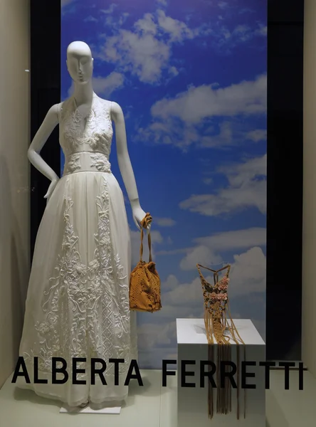 Alberta Ferretti butik Floransa — Stok fotoğraf