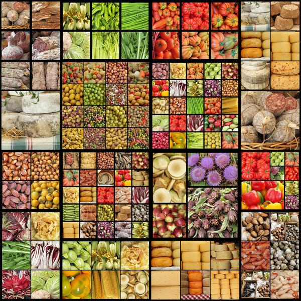 Большой продовольственный коллаж
