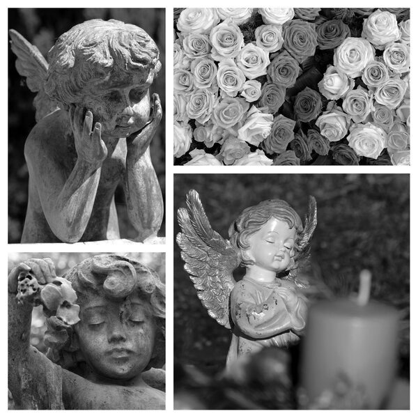 Карта сочувствия с ангелами
