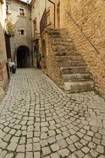 Güzel Arnavut kaldırımlı sokak — Stok fotoğraf