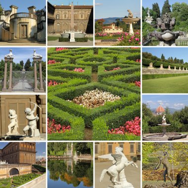 Boboli Gardens in Florence clipart
