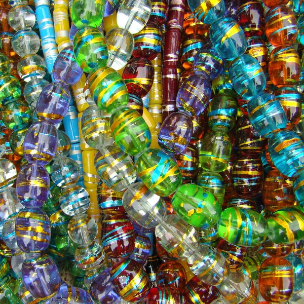 Perles de verre colorées — Photo