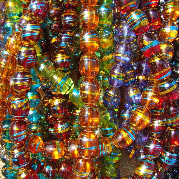 Perles de verre colorées — Photo