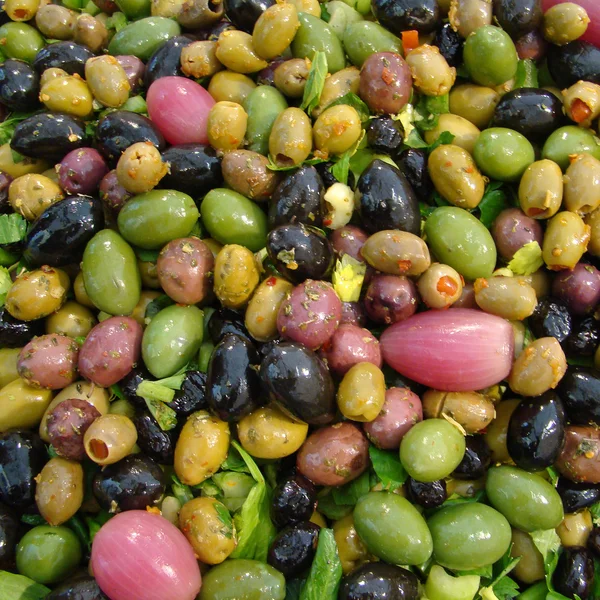 Tasty green olives — Stock Photo, Image