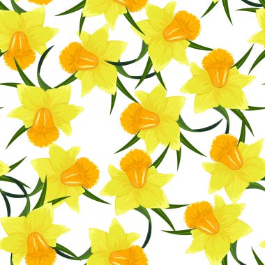 Sarı zambak vektörü, geleneksel çiçek desenli.