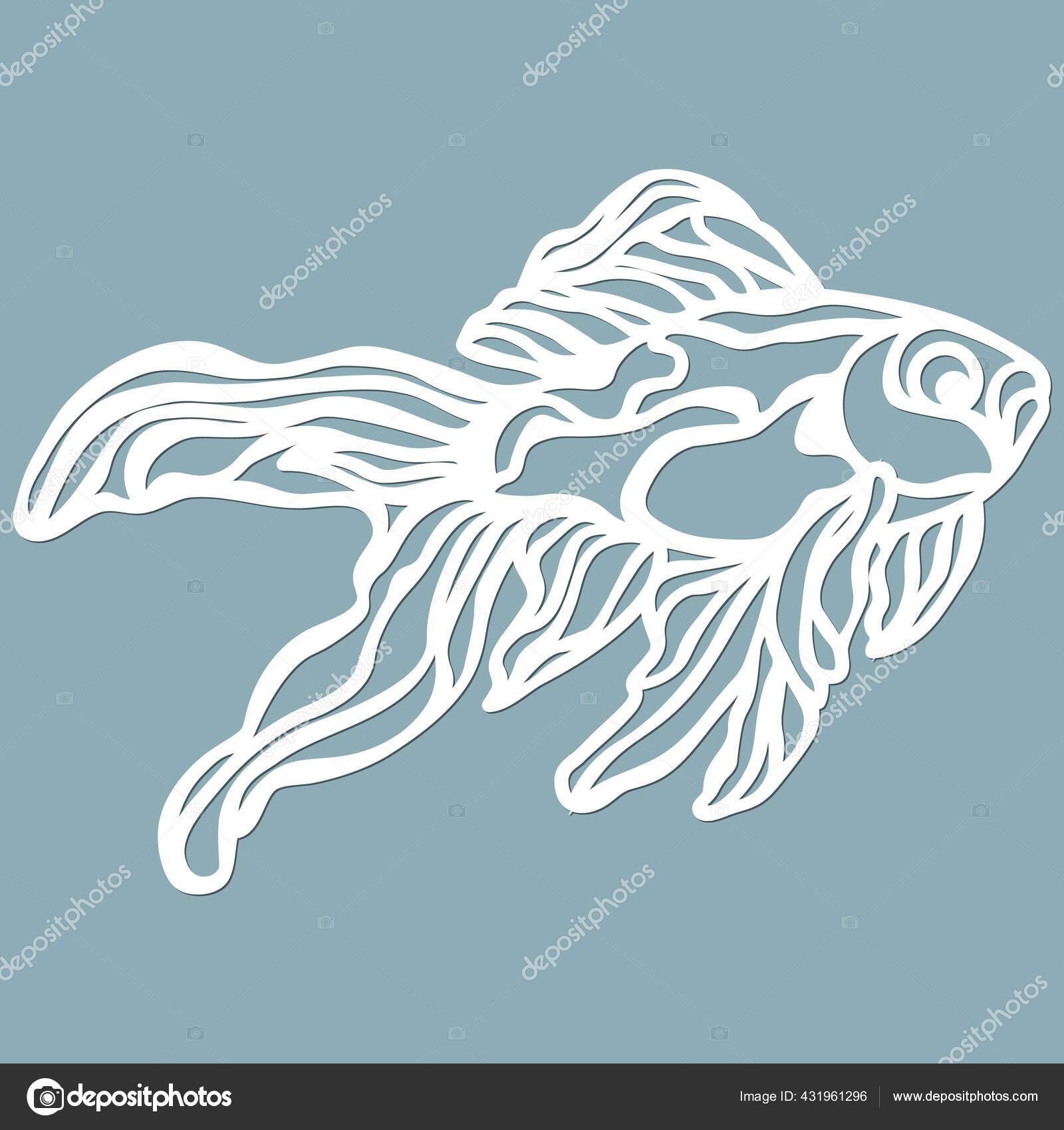 Fish - Laser Cut Out Unfinished Wood Craft Shape FSH3 Fish - Laser Cut Out Unfinished Wood Craft Shape FSH3
