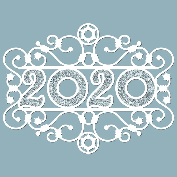 Imagem 2020 Lasercut Definir Modelo Para Corte Laser Plotter Ilustração —  Vetores de Stock