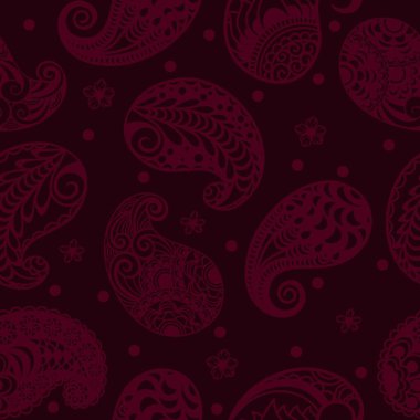 Burgundy 'nin arka planında desensiz. Paket kağıdı şablonu..