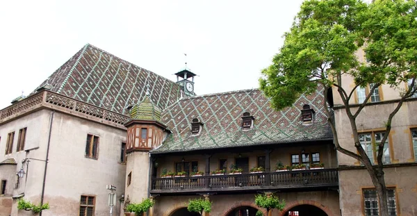 Maisons colorées à colombages en Alsace — Photo