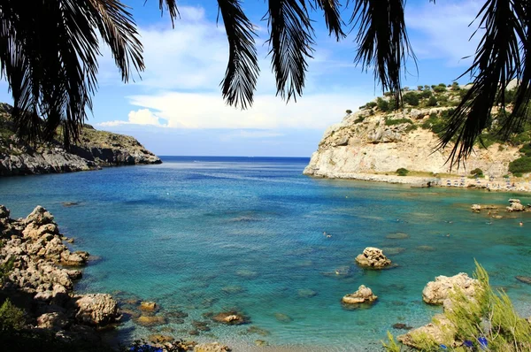 Vista dalla baia al mare — Foto Stock