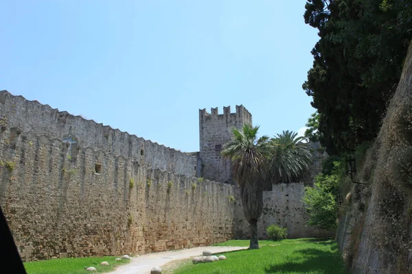 Rodos Yunanistan Kalesi — Stok fotoğraf