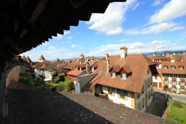 Cidade medieval de Murten — Fotografia de Stock