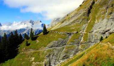 İsviçre 'nin yüksek dağlarında