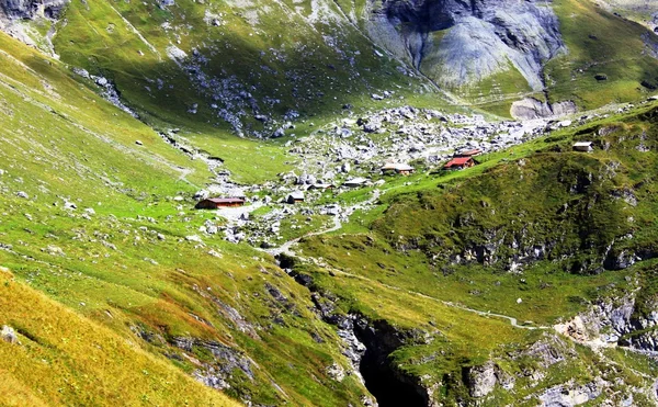 Swiss Alp in high mountains Royalty Free Stock Photos