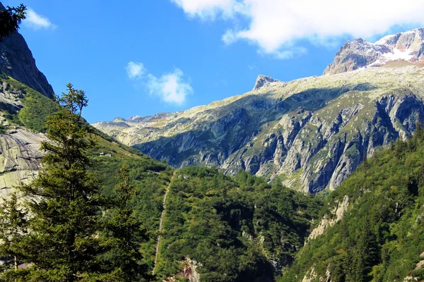 I de höga bergen i Schweiz — Stockfoto