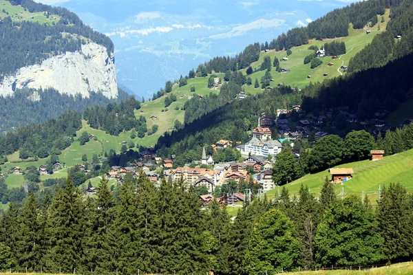 Wengen in the Bernese Oberland — Stock Photo, Image