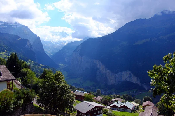 Wengen Bernese Oberland'deki / daki — Stok fotoğraf