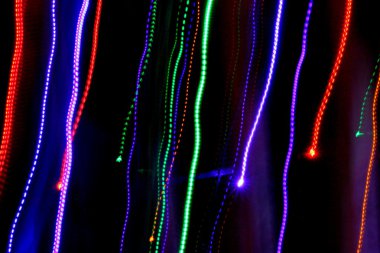 Renkli ışık süsler