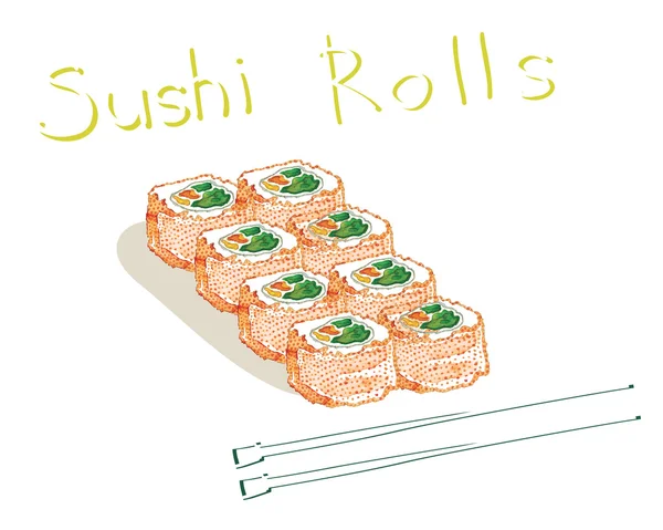 Rotoli di sushi — Foto Stock