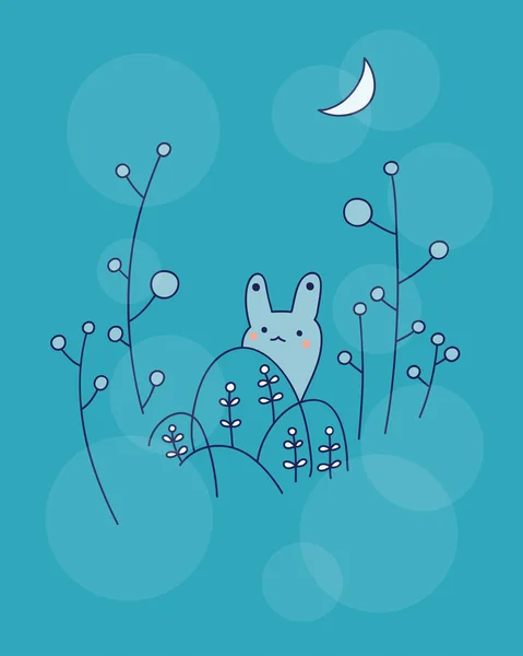 Mignon petit lapin — Image vectorielle