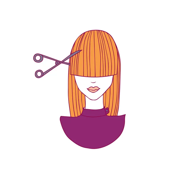 Corte de pelo — Vector de stock