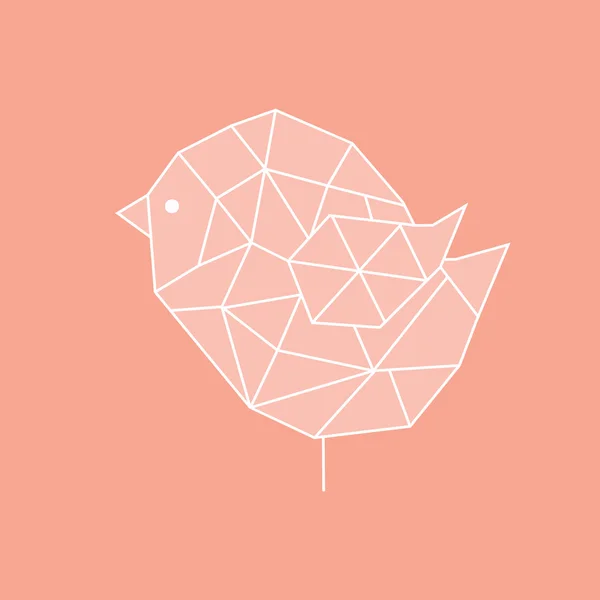 Geometry bird — Stock Vector