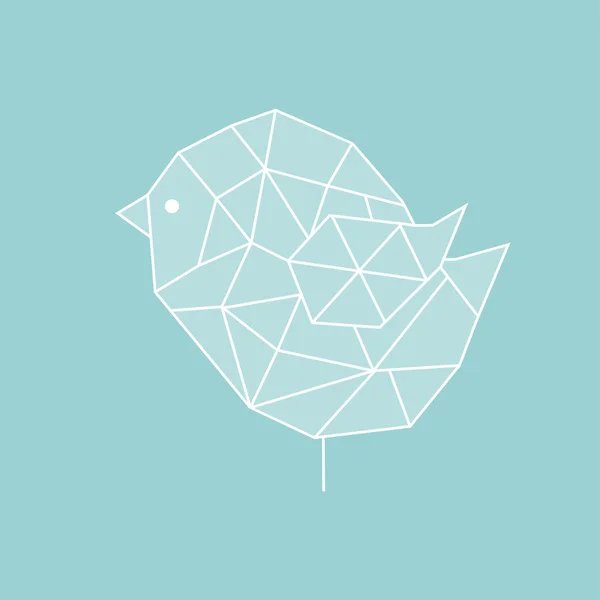 Geometry bird — Stock Vector