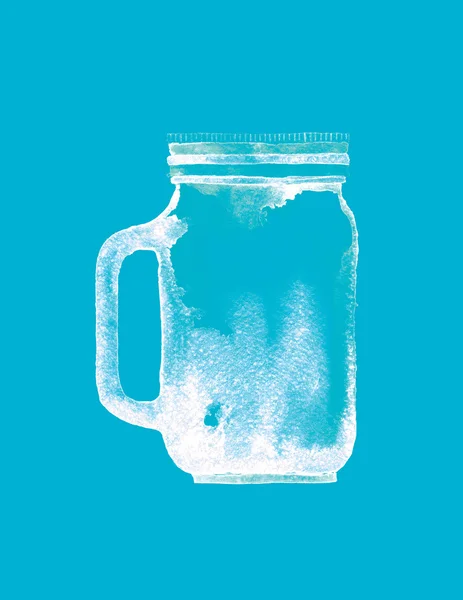 Акварель jar — стокове фото