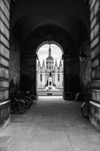 King's college - passaggio medievale, Cambridge, Inghilterra — Foto Stock