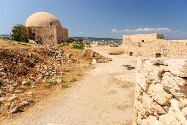 Kalesi ve Camii, Rethymno Fortezza, Crete, Yunanistan