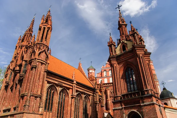 Kostel st. anne, vilnius, Litva — Stock fotografie