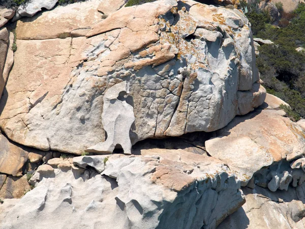 Piedra Granito Natural Que Asemeja Mapa Geográfico Italia Formaciones Rocosas — Foto de Stock