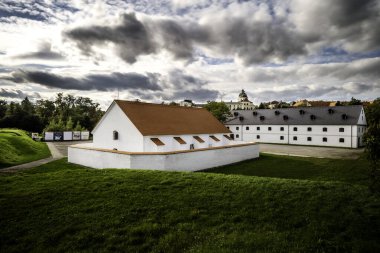 Crown Fortress in Olomouc - the remains of a fortress fortification and a unique Baroque powder room, Olomouc city, Moravia, Czech republic clipart