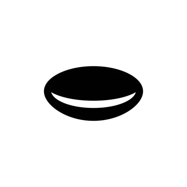 Optical Contact Eye Lens Oftalmologia Ilustração Flat Vector Icon Símbolo —  Vetores de Stock